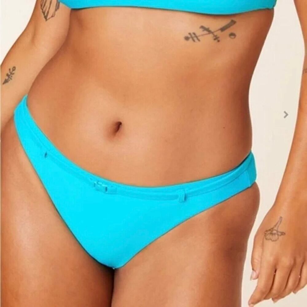 NWT Andie Coastal Blue The Riviera Bikini Bottom Size‎ Medium